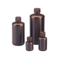 Bottiglia in HDPE AMBRATO a bocca stretta con tappo a chiusura ermetica forma rotonda ml     4 cf.12 pz. 